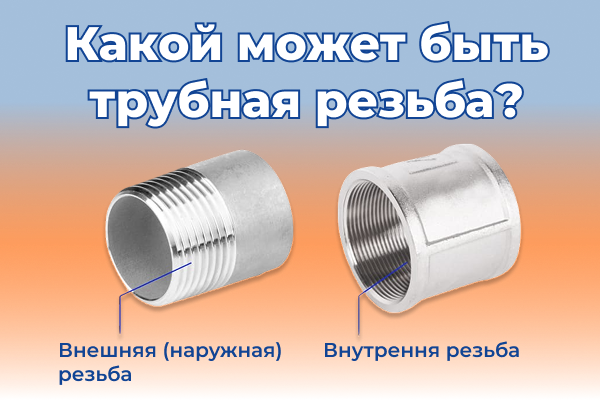 Разбираемся вместе. Какой может быть резьба трубная?