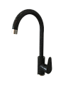 Смеситель мойка FRAP F40899-4 Черный ф35 - нерж/сталь