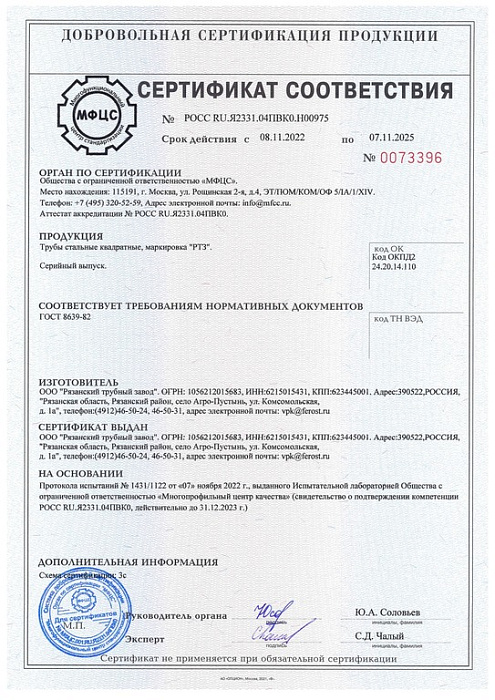 Труба стальная профильная 40*40*2,0