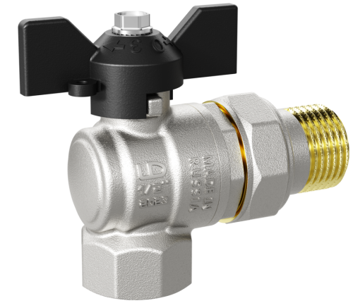 Кран шаровой угловой