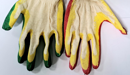 Перчатки хб двойной латекс №00000174535