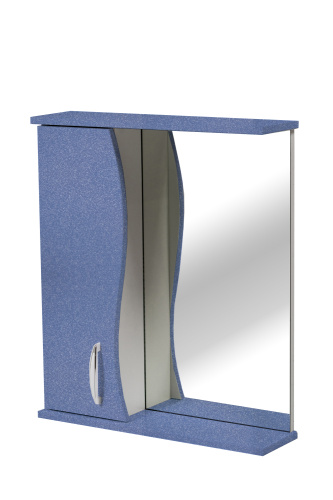Шкаф зеркальный Панда 500 (Эко-2)_синий